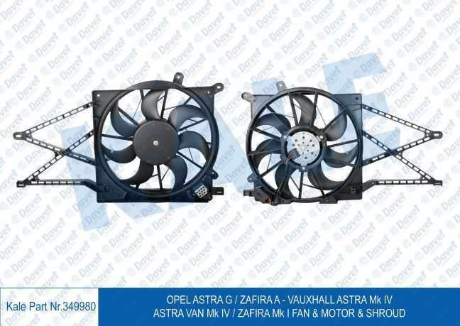 TRM-K111043 Radyator Fan Davlumbazi (Opel  Astra G 1998-)